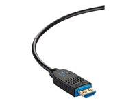 C2G 250ft (76.2m) C2G Performance Series High Speed HDMI Active Optical Cable (AOC) - 4K 60Hz Plenum Rated - High Speed - HDMI-kabel - HDMI hann til HDMI, 24 pin USB-C - 76.2 m - svart - 4K 60Hz støtte, Active Optical Cable (AOC), plenum C2G41490