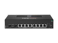 HPE Aruba Networking CX 6000 8p 10M/100M/1G 2p SFP 1G Switch - Switch - Styrt - 8 x 10/100/1000 + 2 x Gigabit SFP (opplink) - side til side-luftflyt - rackmonterbar, veggmonterbar - AC - BTO S4R22A#ABB