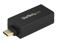 StarTech.com USB C to Gigabit Ethernet Adapter, 1Gbps NIC USB 3.0/USB 3.1 Type C Network Adapter, 1GbE USB-C to RJ45/LAN Port, Thunderbolt 3 Compatible, Windows, MacBook Pro, Chromebook - USB C to Ethernet (US1GC30DB) - Nettverksadapter - USB-C - Gigabit Ethernet x 1 - svart US1GC30DB