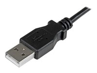 StarTech.com 2m 6 ft Micro-USB Charge-and-Sync Cable - Right-Angle Micro-USB - M/M - USB to Micro USB Charging Cable - 24 AWG (USBAUB2MRA) - USB-kabel - Micro-USB type B (hann) til USB (hann) - USB 2.0 - 2 m - formstøpt, høyrevinklet kontakt - svart - for P/N: USB2PCARBK, USB2PCARBKS, USBEXTAA10BK, USBEXTAA6BK, USBLT2PCARW, USBUB2PCARB USBAUB2MRA