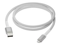 dbramante1928 re-charge - Lightning-kabel - USB hann til Lightning hann - 1.2 m - flettet kabel, 100 % resirkulert plast CB12ALGR7115