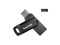 SanDisk Ultra Dual Drive Go - USB-flashstasjon - 2 TB - USB 3.2 Gen 1 / USB-C - svart SDDDC3-2T00-G46