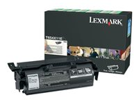 Lexmark - Ekstra høy ytelse - svart - original - tonerpatron LCCP, LRP - for Lexmark T654dn, T654dtn, T654n, T656dne T654X11E