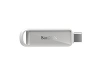 SanDisk Phone Drive - USB-flashstasjon - 64 GB - USB-C 3.2 Gen 1 - arktisk hvit SDIXS0N-064G-GN6NE